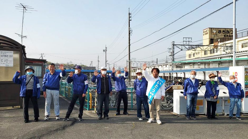 阿久比町議会議員選挙の選挙活動